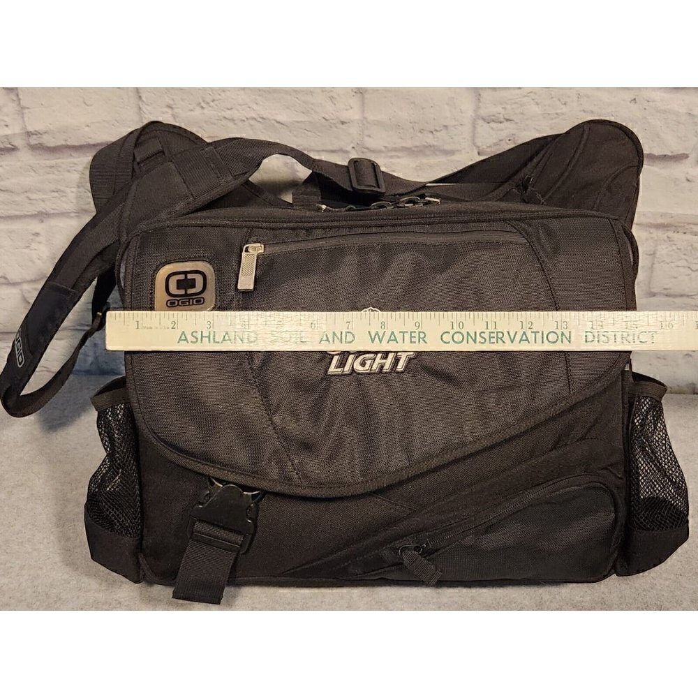 OGIO Coors Light Messenger Bag Black Padded Laptop - Picture 13 of 16
